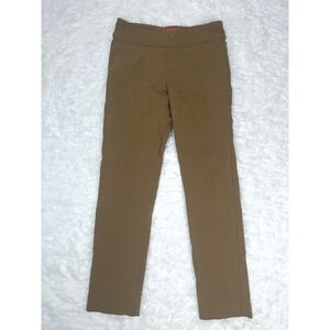 Krazy Larry Women's Pull On Straight Leg Pants‎ Brown Size 4